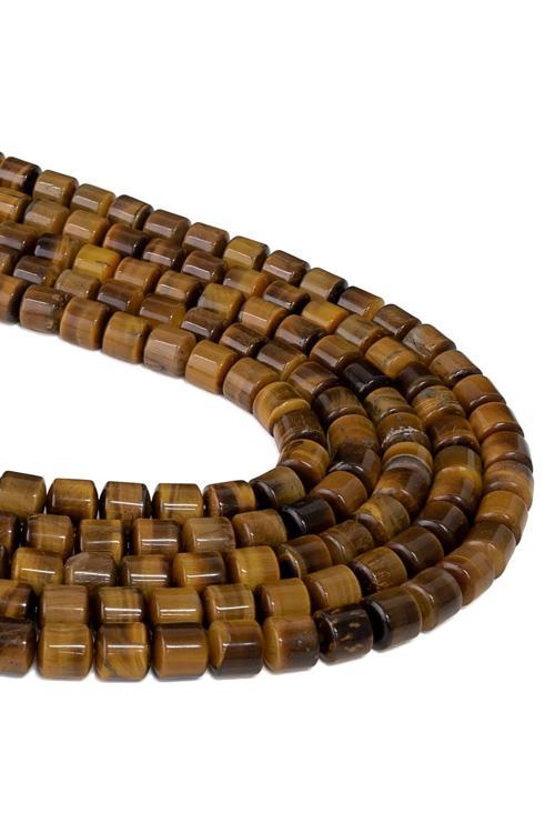 8X8 MM Kaplan Gözü Doğal Taş Dizi