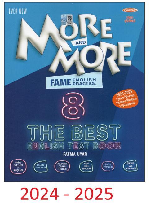 2024-2025 Kurmay ELT More and More 8. Sınıf Fame The Best English Test Book 