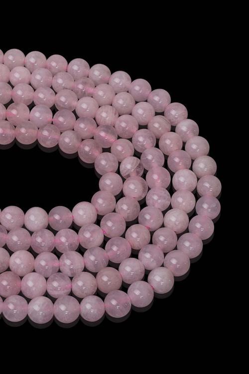 8 MM Pembe Kuvars Taşı Dizi