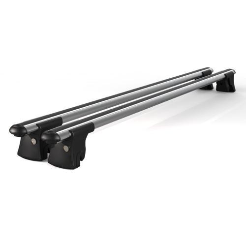 Opel Astra J Sport Tourer Stationwagon (2010-2014) için Araç Üstü Portbagaj Taşıyıcı Ara Atkı / Profesyonel Tip 2li Taşıma Barları (Gri)