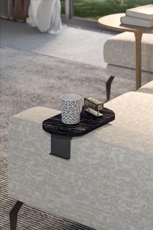 Yan Sehpa Ayarlanabilir Tepsi OVAL Dekoratif Modern Yatay Dikey Koltuk Sehpası BENDİR