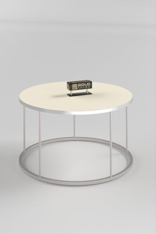 Orta Sehpa Terra Lüx Gümüş Krem