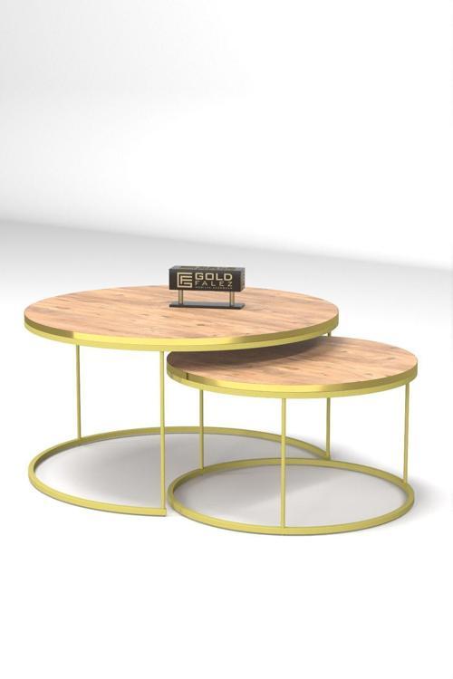 Orta Sehpa Ikili Lüx Specıal Gold Ceviz