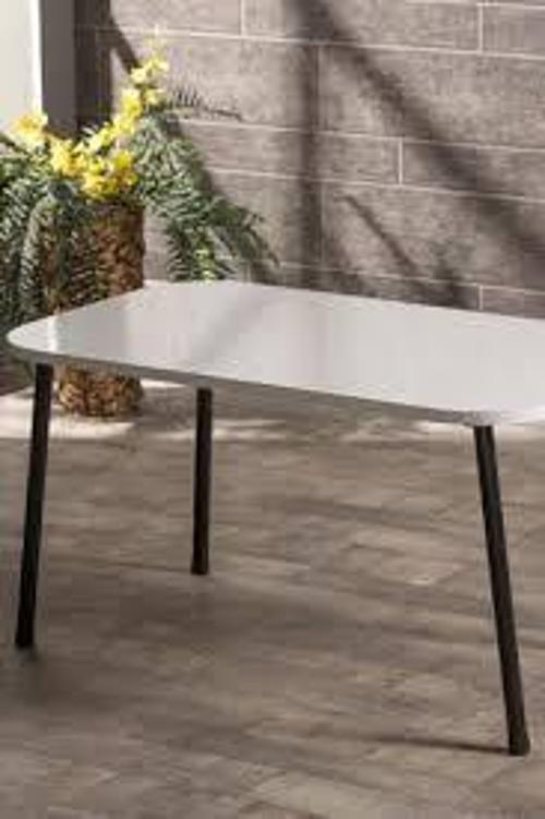 Orta Sehpa Metal Ayak Beyaz KR