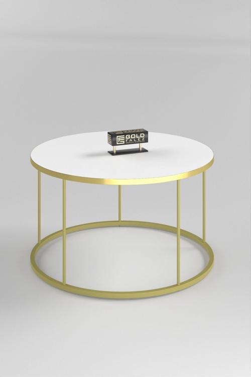 ORTA SEHPA TERRA LÜX GOLD BEYAZ