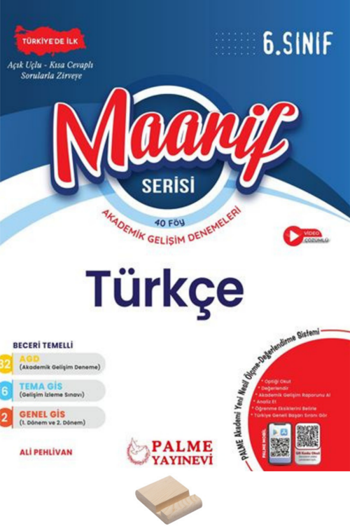 6. Sınıf Maarif Serisi Türkçe Akademik Gelişim Denemeleri + Telefon Standı