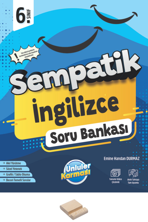 6. Sınıf Sempatik İngilizce Soru Bankası + Telefon Standı