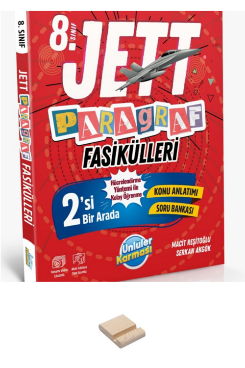 LGS 8. Sınıf JETT Paragraf Fasikülleri + Telefon Standı