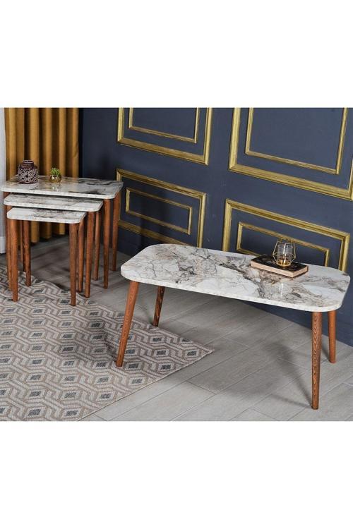 Zigon Sehpa Kr Ve Orta Sehpa Kr Torna Set Efes