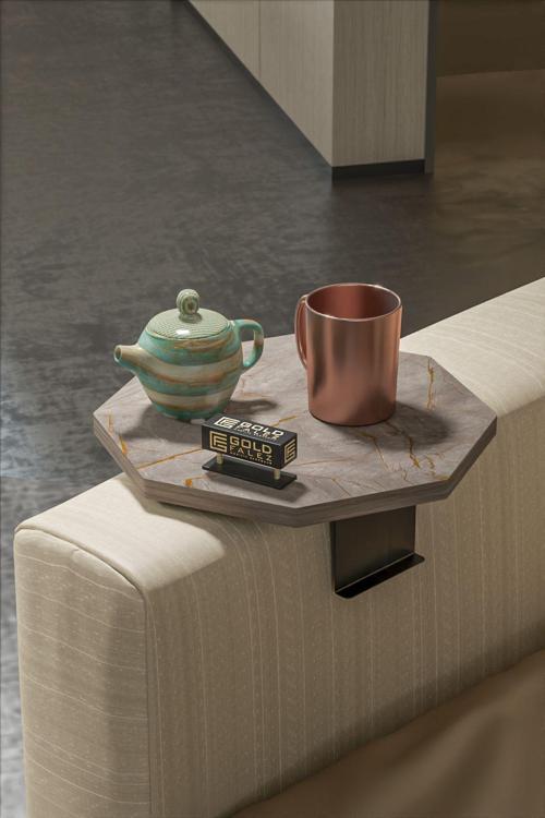 Yan Sehpa Ayarlanabilir Tepsi Dekoratif Modern Tepsi SEKİZGEN Gordion