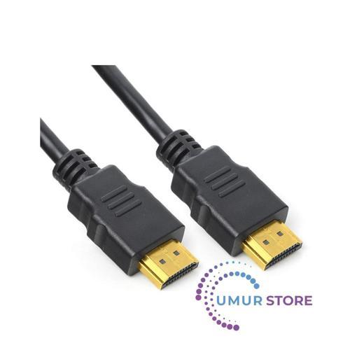 1 Metre 1.4 HDMI Kablo - 2K 60Hz/4K 30Hz,10Gbps, Altın Uçlu, Dolby, Ağ Desteği(DK-HD-CV14L100A)
