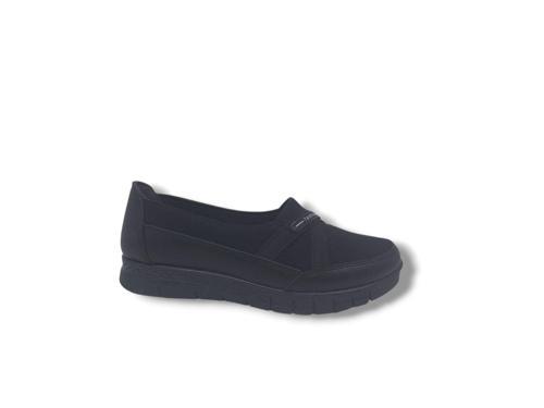 400 Kadın Siyah Komfort Termo Taban Büyük Numara Ayakkabı 41 42