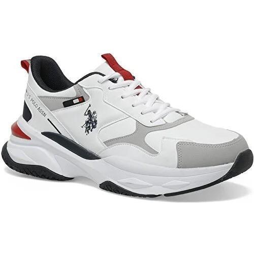 U.S.POLO ASSN SOLIDAR 5PR BEYAZ COMFORT CASUAL ANATOMİK SPOR AYAKKABI