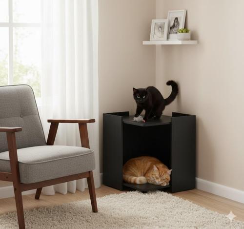 MiloBox Komodin Çok Amaçlı Kedi Mobilyası