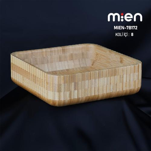 MİEN 23 CM KARE BAMBU CURVE KASE 