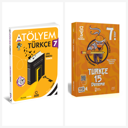 Arı 7. Sınıf Türkçe Atölyem + 15 Deneme Seti Arı ve İsem Yayınları