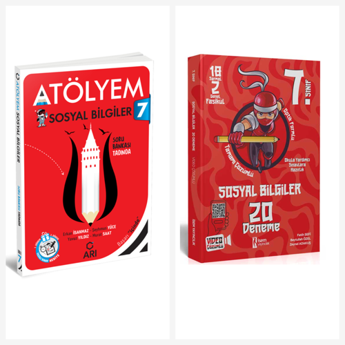 Arı 7. Sınıf Sosyal Bilgiler + 15 Deneme Seti Arı ve İsem Yayınları