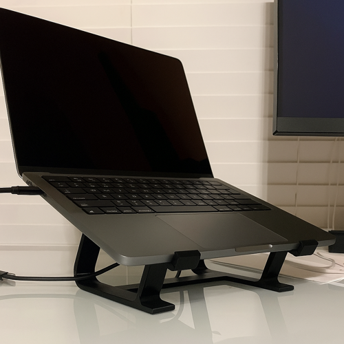 Ergonomik 3D Baskı Laptop Standı – Masaüstü Bilgisayar Yükseltici