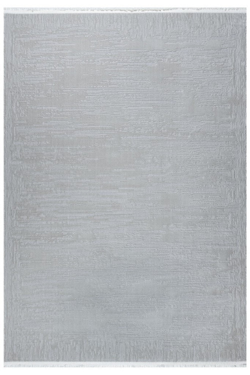 Distressed Pattern Eskitme Tasarımlı Pamuk Tabanlı Salon - Oturma OdasıGri Renk Halı