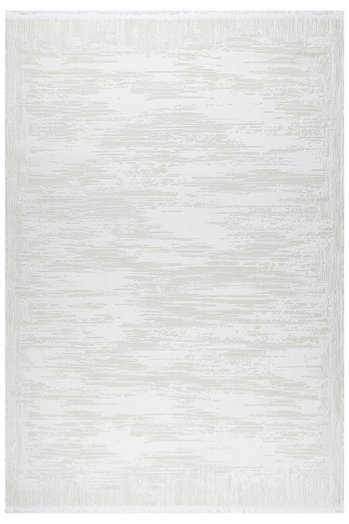 Distressed Pattern Eskitme Pamuk Tabanlı Salon - Oturma OdasıKrem Renk Halı