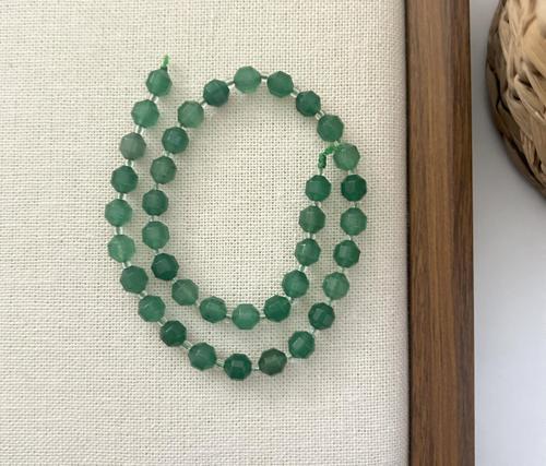 ELMAS KESİM AVENTURİN 8MM DOĞAL TAŞ DİZİ- YÜKSEK KALİTELİ DOĞAL TAŞ