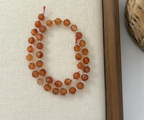 ELMAS KESİM AKİK 8MM DOĞAL TAŞ DİZİ- YÜKSEK KALİTELİ DOĞAL TAŞ