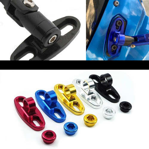 Racing Motosiklet Ayna Adaptörü Cnc Tekli Ayna Çevirici Gümüş Renk