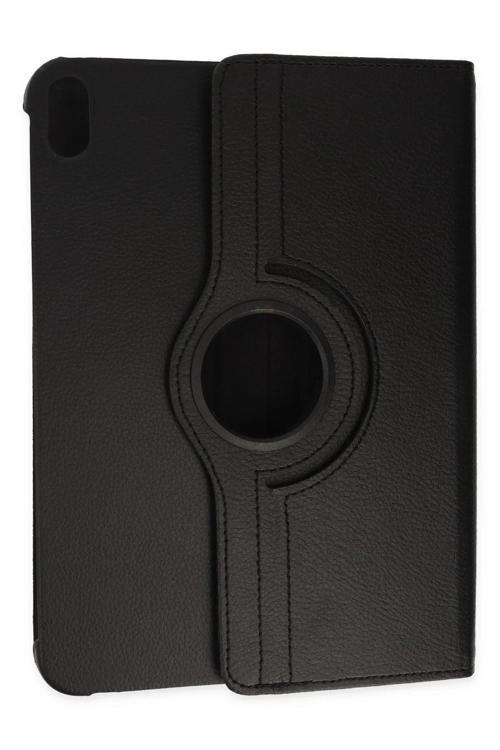 iPad 2022 10.9 (10.nesil) Kılıf 360 Tablet Deri Kılıf - Siyah-(5796)