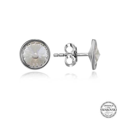 Swa Crystal Taşlı Gümüş Çivili Kadın Küpe