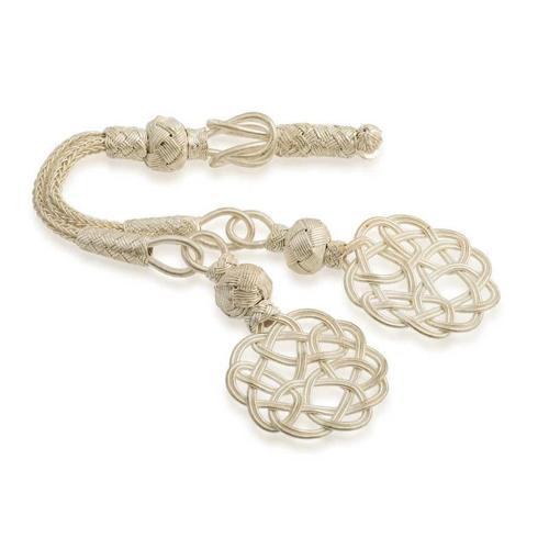 gümüş Trabzon Örmesi Çift Başlı Kazaz Tesbih Püskülü