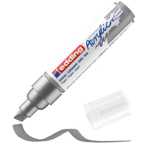 5000 Akrilik Boyama Markörü 5-10 mm Kesik Uç GÜMÜŞ