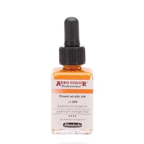 Aero Color Akrilik Mürekkep 28 ml. 204 Cadmium Orange Hue