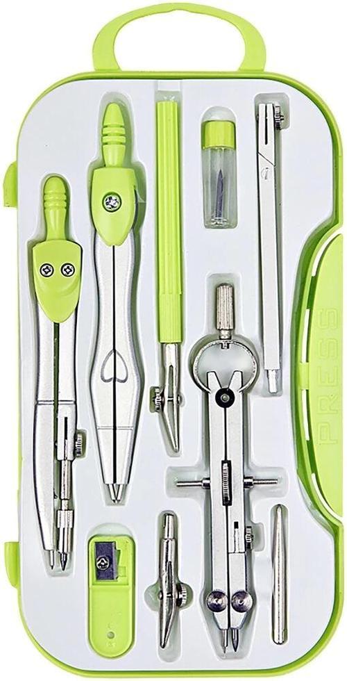 Trilinli Metal Pergel Seti YEŞİL