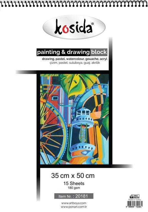 Painting & Drawing Blok Resim Defteri 35x50 cm. 180 gr. 15 yaprak (20 181)