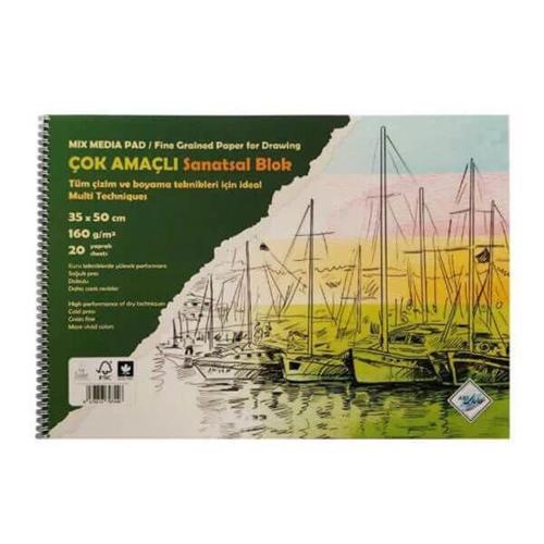 Resim Defteri Multi Teknik 35x50 170 Gr.20 Yp. (SD-104)
