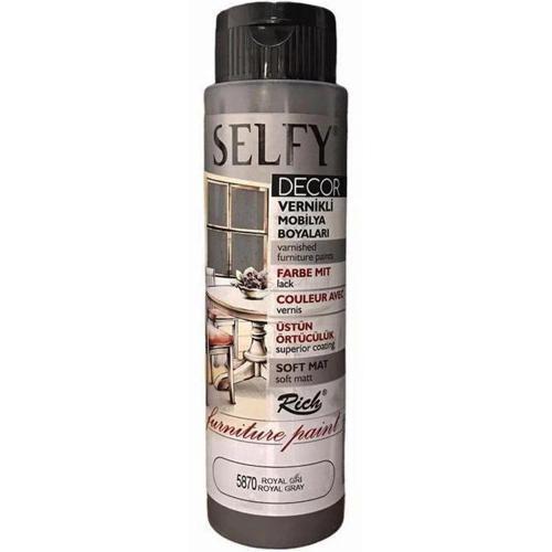 Selfy Decor Vernikli Boya 500 cc 5870 ROYAL GRİ