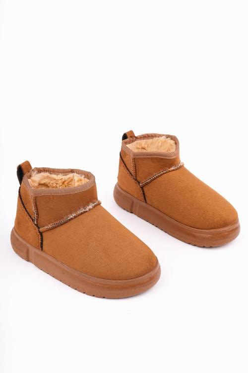 DİPPERY Çocuk Kalın Taban İçi Tüylü Günlük Mini Yarım Bot