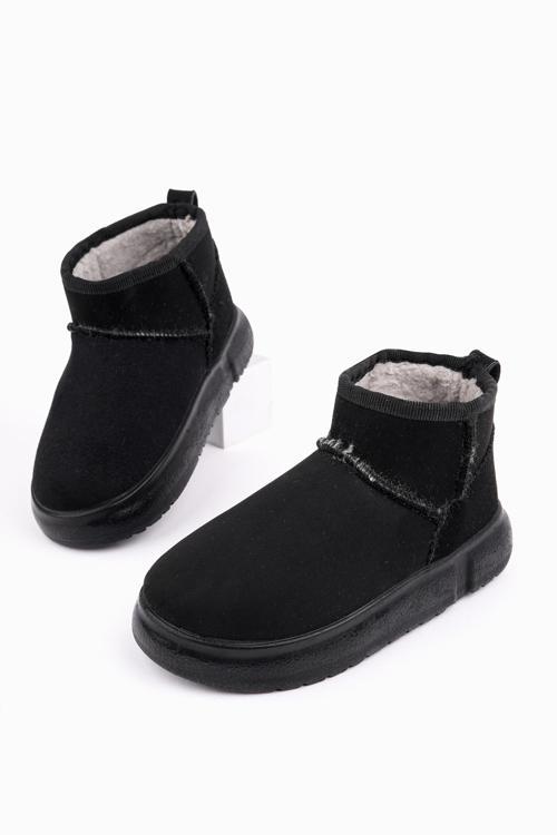 DİPPERY Çocuk Kalın Taban İçi Tüylü Günlük Mini Yarım Bot