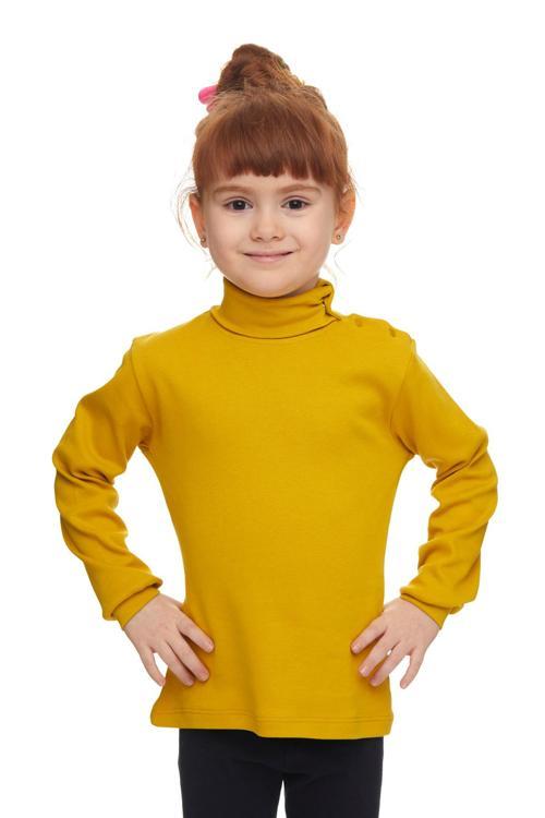 Hardal Basic Kız Çocuk Çıtçıtlı Tam Balıkçı Yaka Şardonlu Kışlık Uzun Kollu Tişört