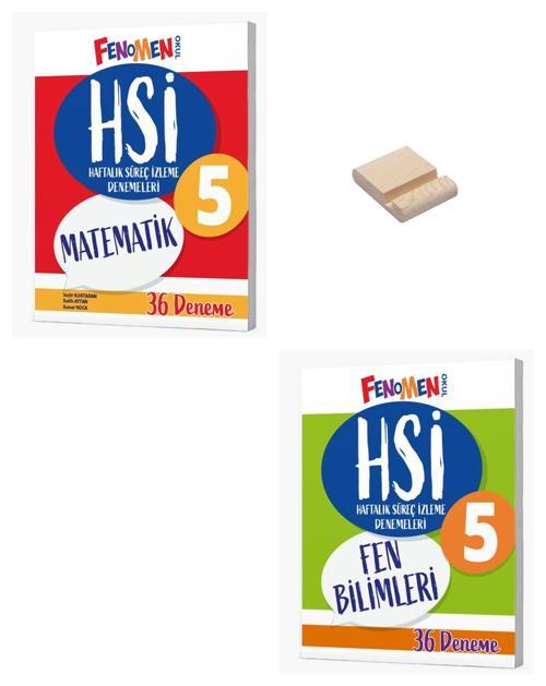 Fenomen 5. Sınıf Matematik ve Fen Bilimleri Haftalık Süreç İzleme Denemeleri + Telefon Standı