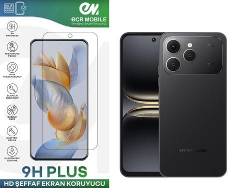 Tecno Spark 40 ile Uyumlu Ekran Koruyucu 9H Esnek Nano Cam Şeffaf