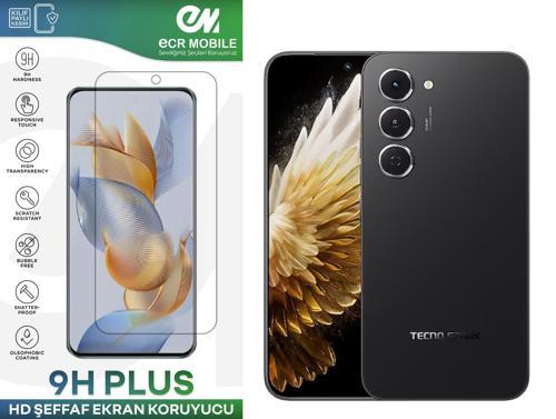 Tecno Spark 40 Pro ile Uyumlu Ekran Koruyucu 9H Esnek Nano Cam Şeffaf