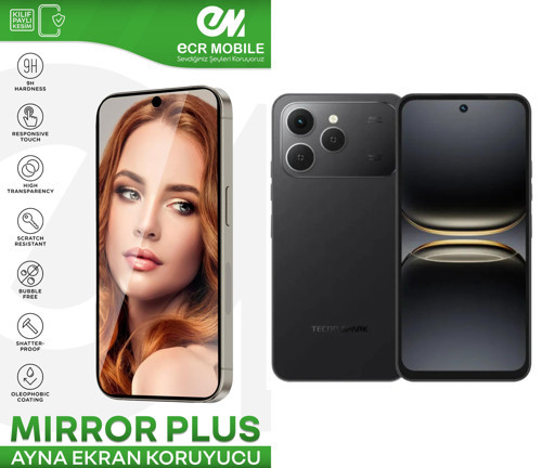 Tecno Spark Go 2 (KM4) ile Uyumlu Esnek Ayna(Mirror) 9H Nano Ekran Koruyucu