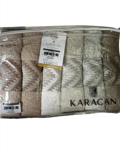 BANYO EL HAVLUSU 6 LI PAKET 50x85 CM AZTEK