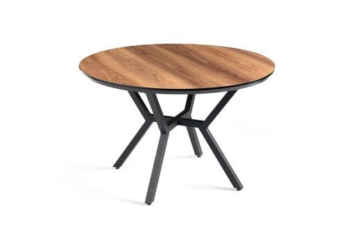 Roza Yuvarlak HighGloss Açılır Mutfak Yemek Masası 120cm