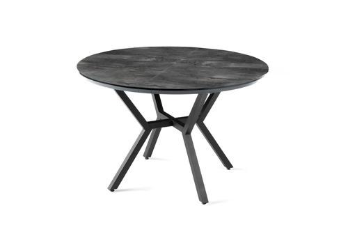 Roza Yuvarlak HighGloss Açılır Mutfak Yemek Masası 120cm