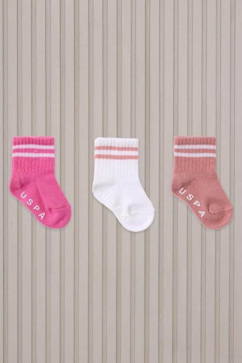 U.S. Polo Assn Bebek Çorap USB2206 Rose
