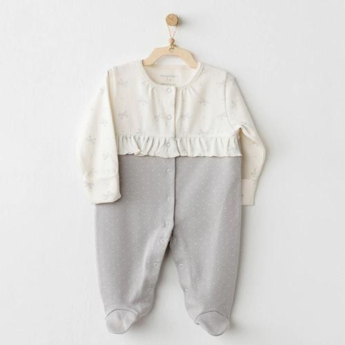 Andywawa AC26255 Baby Bow Bliss Tulum Ecru Grey