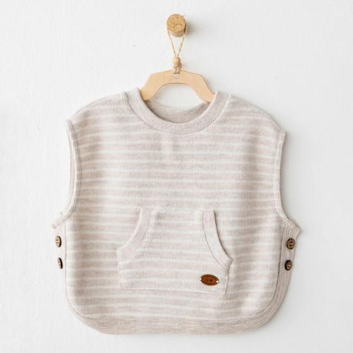 Andywawa AC26214 Casual Yelek Beige