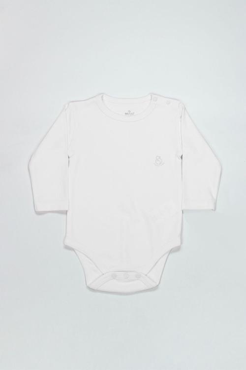 Bistyle Natural Basic Style Uzun Kol Body 17104 Beyaz